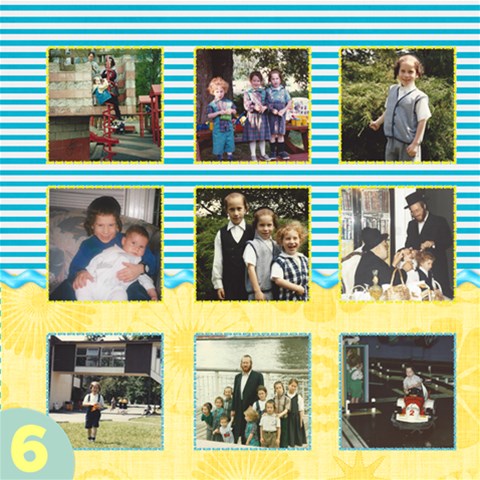 Avrohom Hersh Baby Album By Yehudis 12 x12  Scrapbook Page - 8