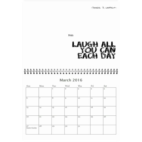 Calendar2016 By Jessicajlockhart Gmail Com Mar 2016