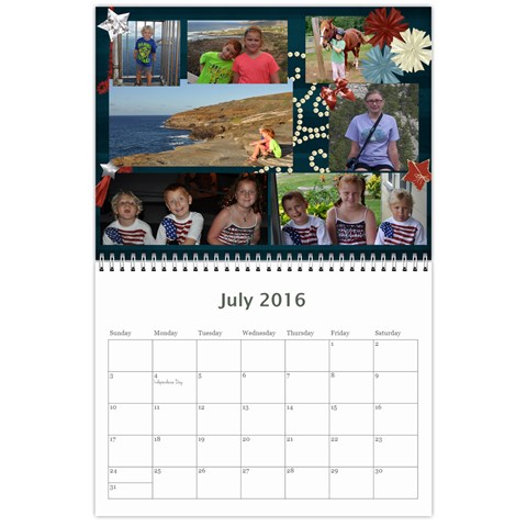 Jecca 2016 Calendar By Jessica Rudnitzki Jul 2016