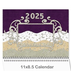 2025 Calender Elegance - Wall Calendar 11  x 8.5  (12-Months)