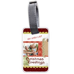 Snow - Luggage Tag (one side)