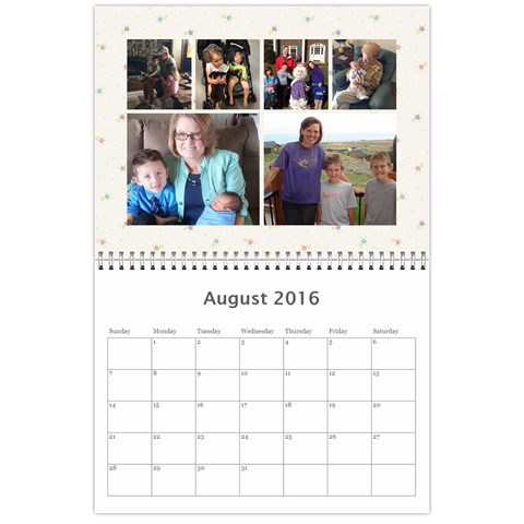 Calendar By Royce Piggott Aug 2016