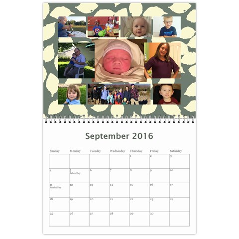 Calendar By Royce Piggott Sep 2016