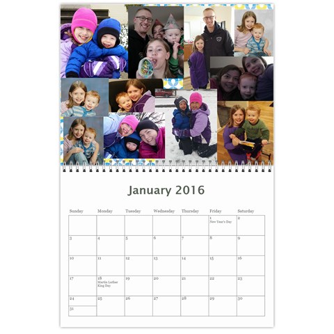 2016 Calendar Done By Mandy Morford Jan 2016