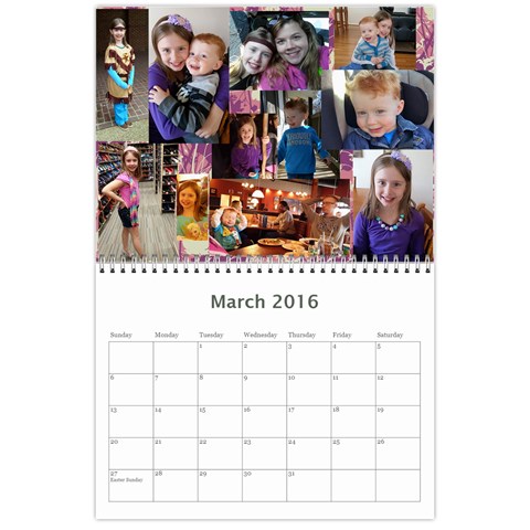 2016 Calendar Done By Mandy Morford Mar 2016