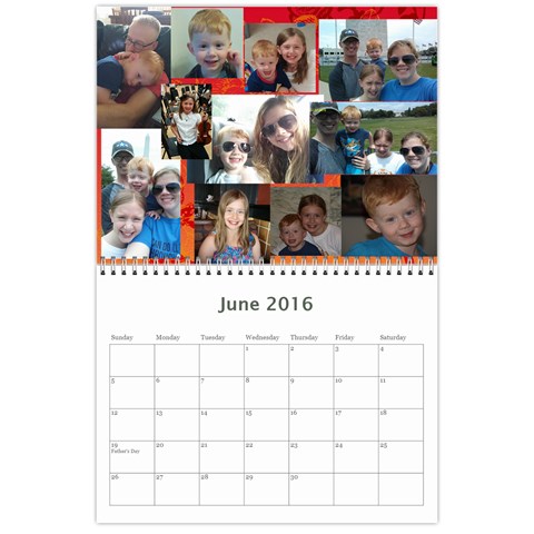 2016 Calendar Done By Mandy Morford Jun 2016