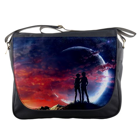 Moon Messenger Bag By Amanda Zimmer Front