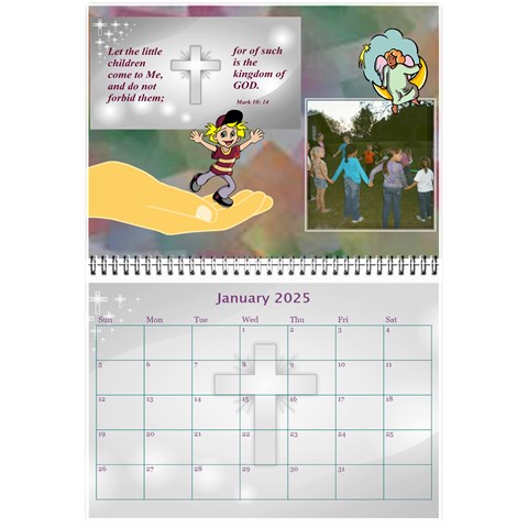 Childrens Bible Verse Mini Calendar By Joy Johns Jan 2025