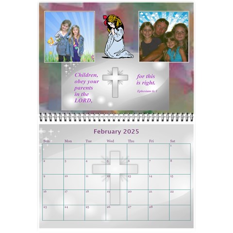 Childrens Bible Verse Mini Calendar By Joy Johns Feb 2025