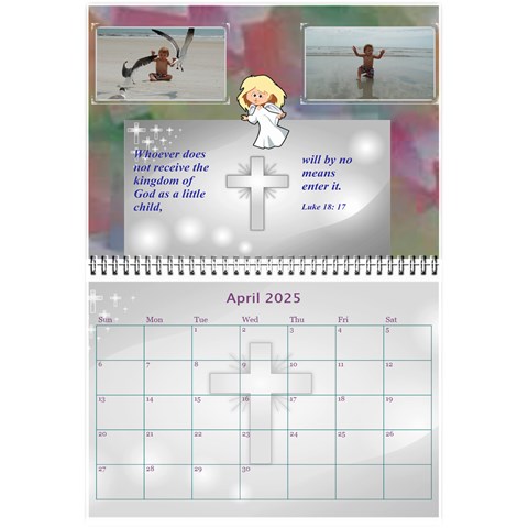 Childrens Bible Verse Mini Calendar By Joy Johns Apr 2025