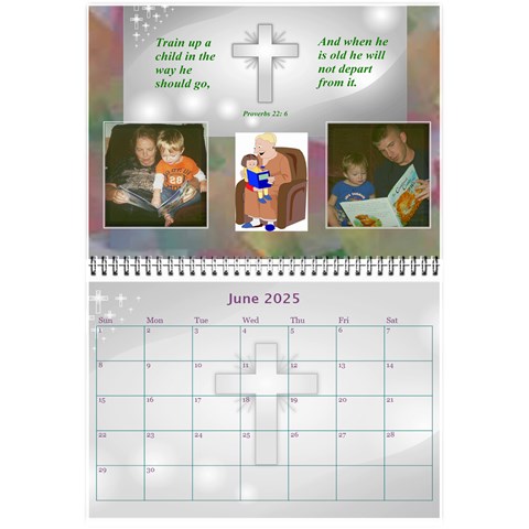 Childrens Bible Verse Mini Calendar By Joy Johns Jun 2025