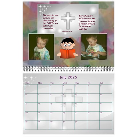 Childrens Bible Verse Mini Calendar By Joy Johns Jul 2025