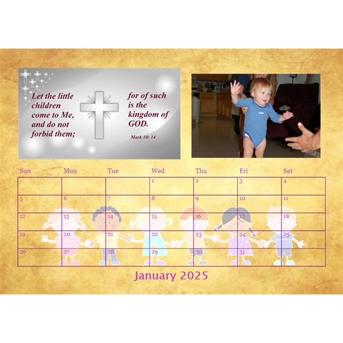 Children s Bible Verses Desktop Calendar By Joy Johns Jan 2025