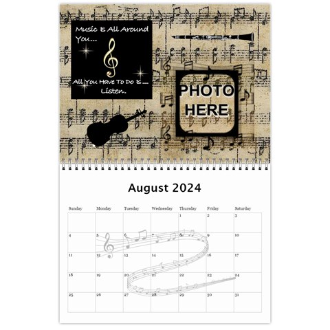 Music Calendar 2025 By Joy Johns Aug 2025