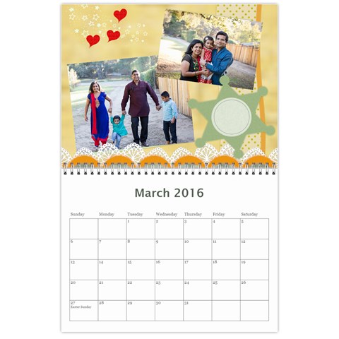 Calendar 2016 By Sreelatha Mar 2016