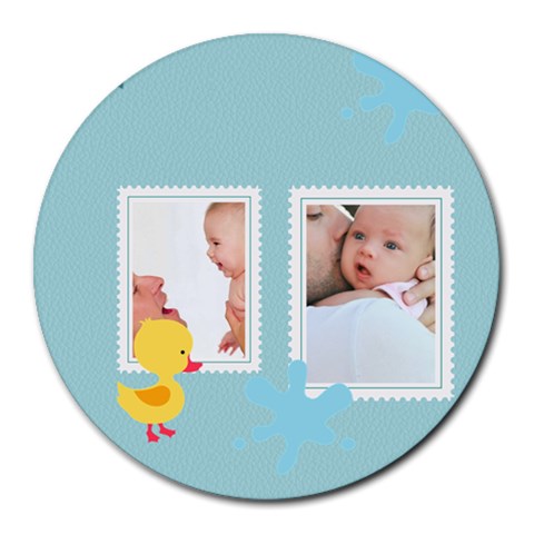 Baby By Baby 8 x8  Round Mousepad - 1