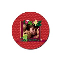 xmas - Rubber Coaster (Round)