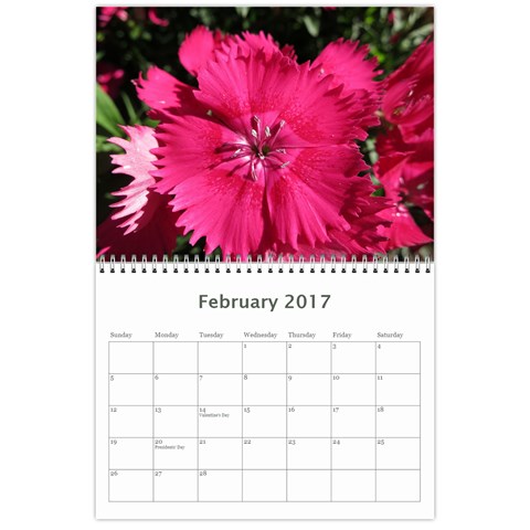 2017 Flower Calendar  By Mim Feb 2017