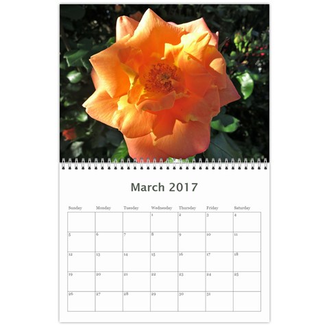 2017 Flower Calendar  By Mim Mar 2017