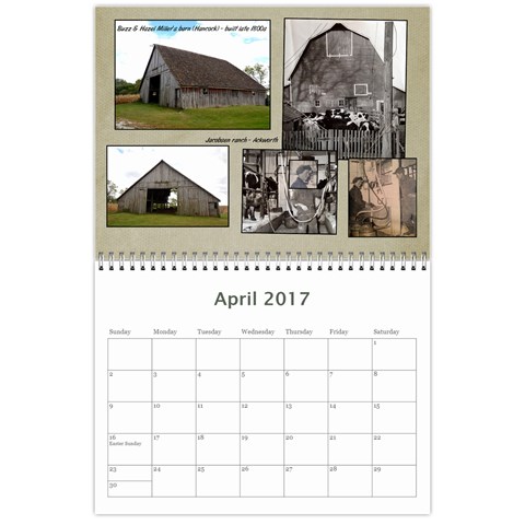 2017 Lois  Calendar  By Nancy Knutson Apr 2017