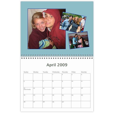 Megs Calendar By Julie Van Sambeek Apr 2009