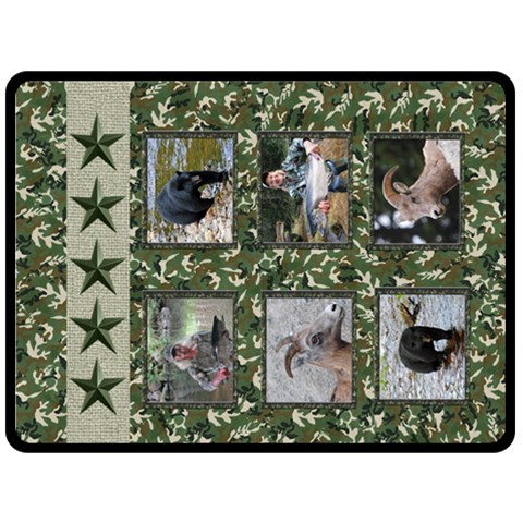 Adventure Camo Blanket By Terrydeh 80 x60  Blanket Back