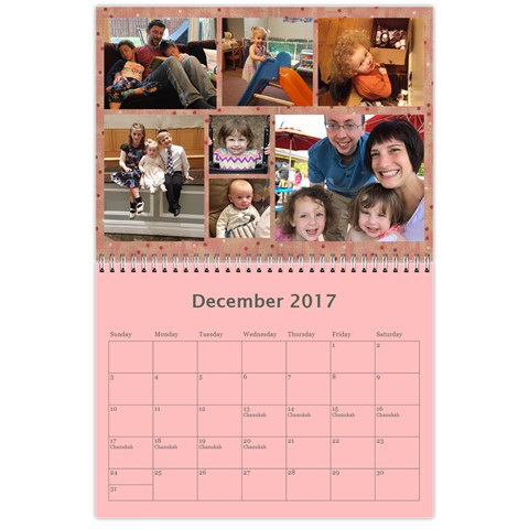 Kleinerman Calendar By Yocheved Dec 2017