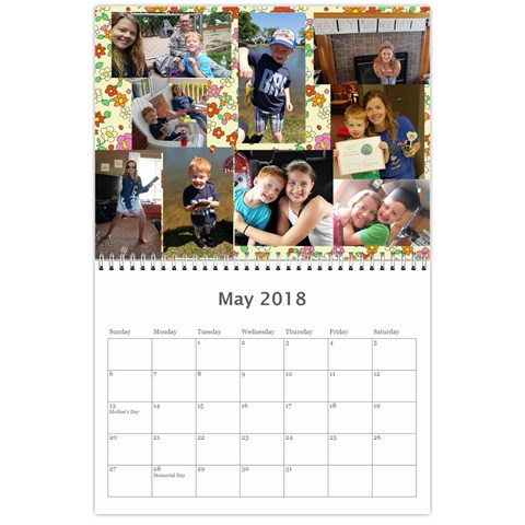 2018 Calendar Done By Mandy Morford May 2018