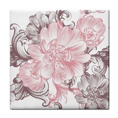 Flower Print Face Towel by jmcdesigns