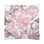 Flower Print Standard Cushion Case (Two Sides) Back