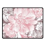 Flower Print Fleece Blanket (Small) 50 x40  Blanket Front