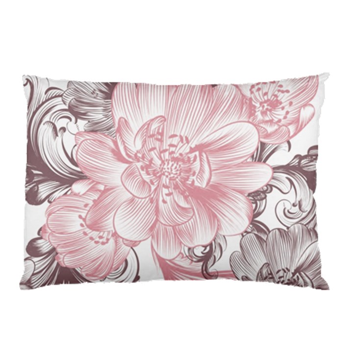 Flower Print Pillow Case (Two Sides)