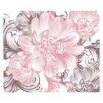 Flower Print Double Sided Flano Blanket (Small) 50 x40  Blanket Front