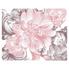 Flower Print Double Sided Flano Blanket (medium) by jmcdesigns