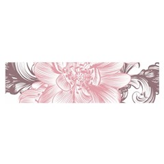 Flower Print Satin Scarf (oblong) by jmcdesigns