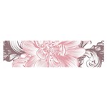 Flower Print Satin Scarf (Oblong) Front