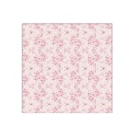 Small Flower Print Satin Bandana Scarf Front