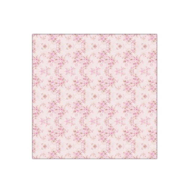 Small Flower Print Satin Bandana Scarf