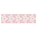 Small Flower Print Satin Scarf (Oblong) Front