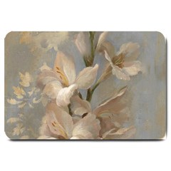 2 Flower Print Design Large Doormat by jmcdesigns