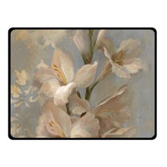 2 Flower Print Design Fleece Blanket (small) by jmcdesigns