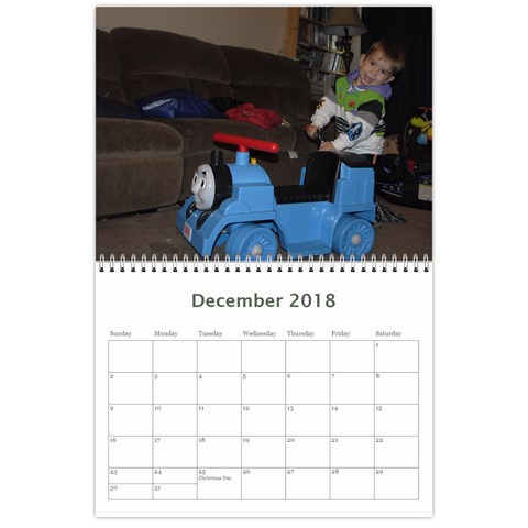 Vigil Family Calendar 2018 By Becky Dec 2018