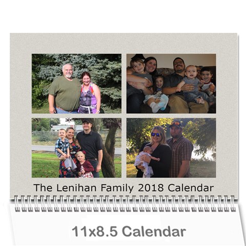 Lenihan Family Calendar 2018 By Becky Cover