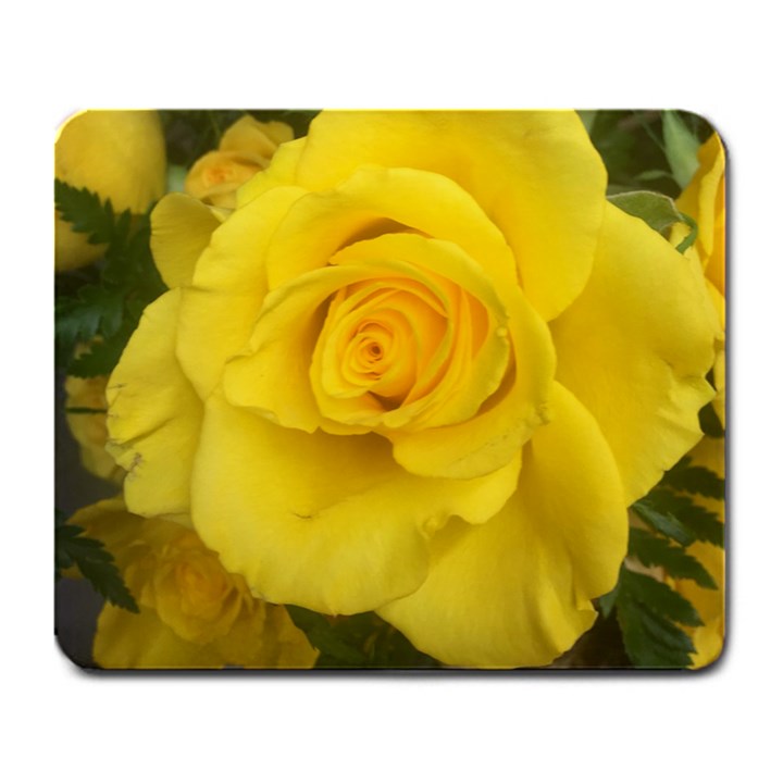 Yellow rose Large Mousepad