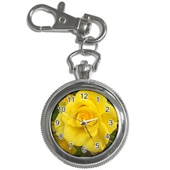 Yellow Rose Key Chain Watch by glendatartist