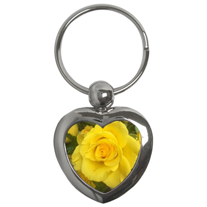 Yellow rose Key Chain (Heart)