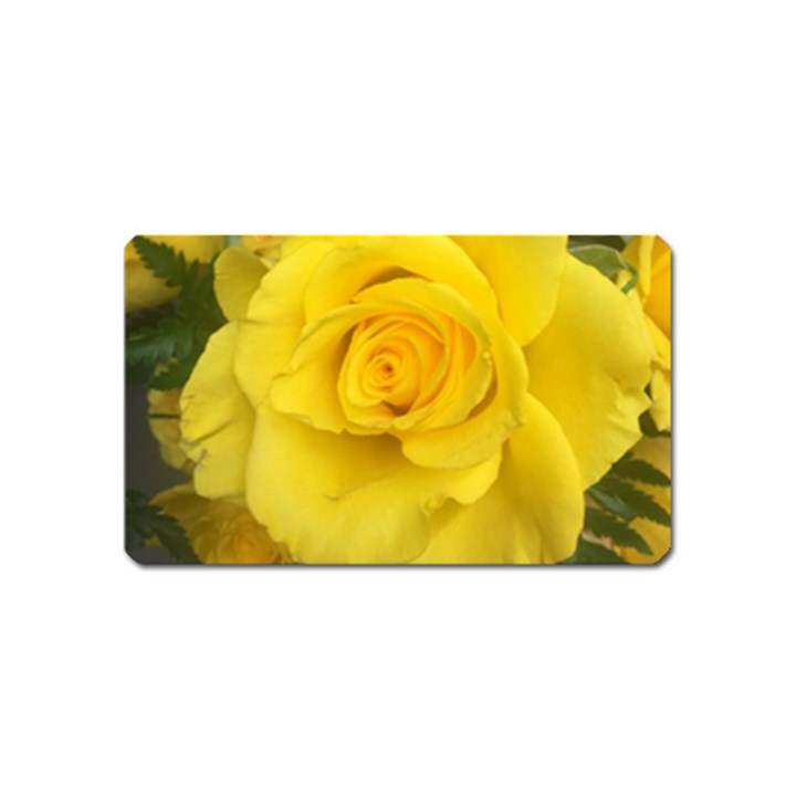 Yellow rose Magnet (Name Card)