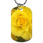 Yellow rose Dog Tag (Two Sides) Back