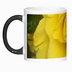 Yellow Rose Morph Mug by glendatartist