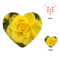 Yellow Rose Playing Cards (heart) by glendatartist